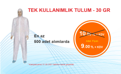 Tek Kullanımlık Tulum Kampanya