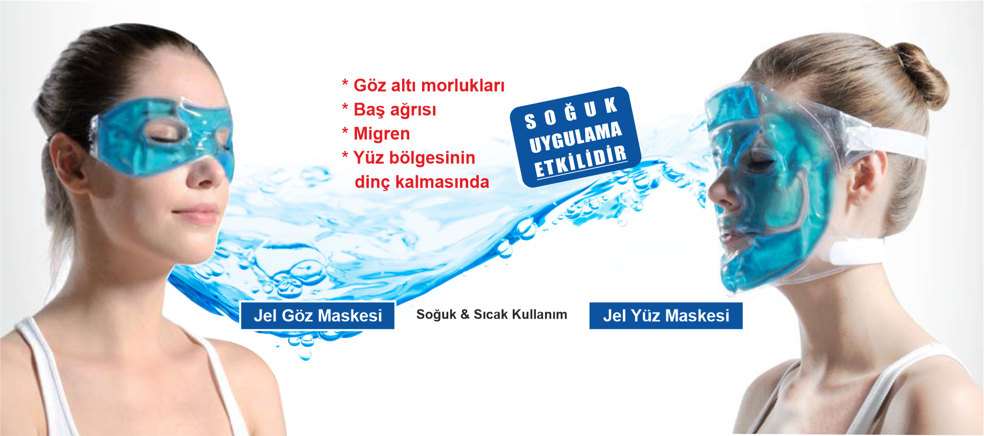 Jel Yüz Göz ve Alın Maskeleri